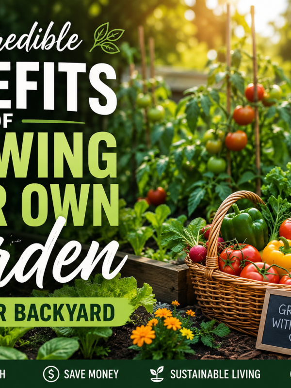 The Incredible Benefits of Growing Your Own Backyard Garden (Health, Savings &&nbsp;Sustainability)