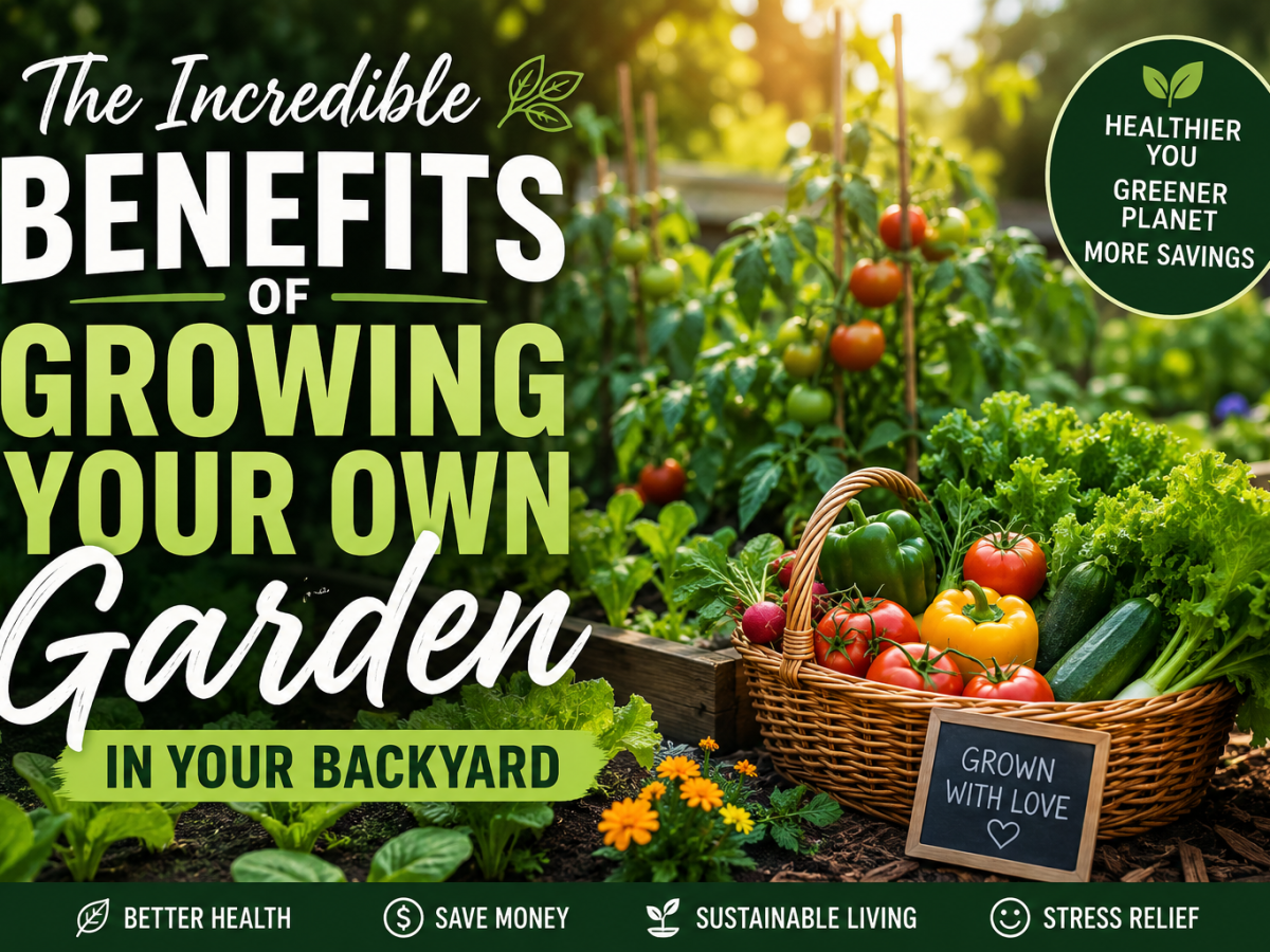 The Incredible Benefits of Growing Your Own Backyard Garden (Health, Savings &&nbsp;Sustainability)