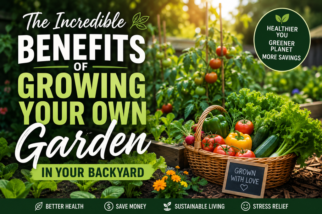 The Incredible Benefits of Growing Your Own Backyard Garden (Health, Savings &&nbsp;Sustainability)