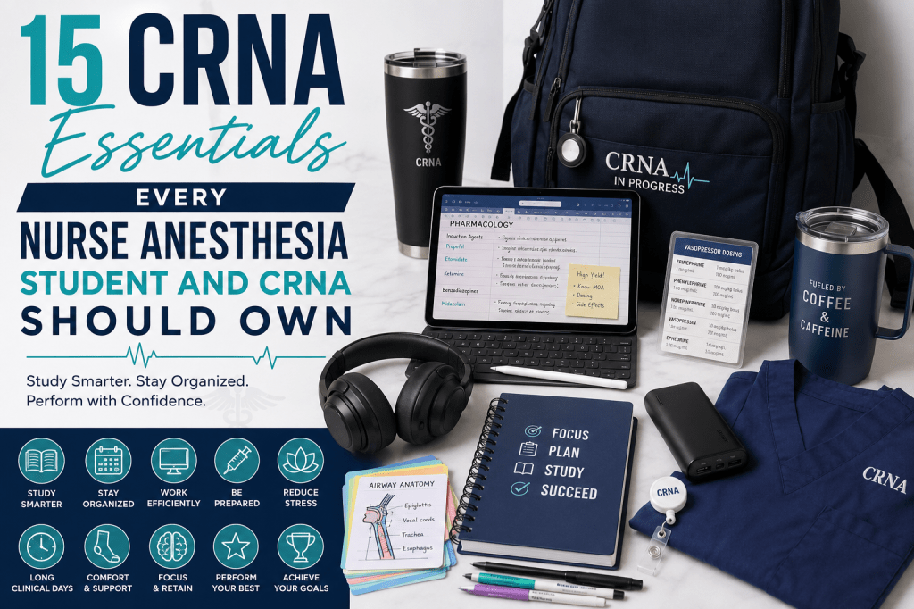 15 CRNA Essentials Every Nurse Anesthesia Student and CRNA Should&nbsp;Own